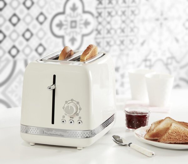 Moulinex Tostapane con pinze 2 fette Funzione arresto scongelamento riscaldamento 850 W colore Avorio - LT300AK