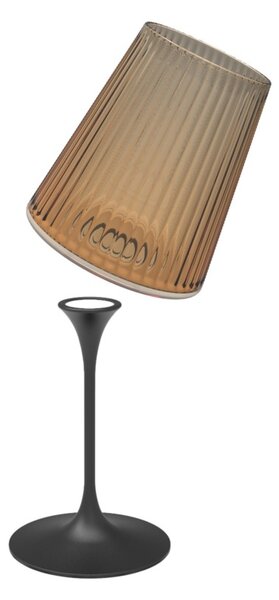 Trebonn SplitGlass Easy Amber Bicchiere Vetro Sintetico Infrangibile Finitura Cannettata