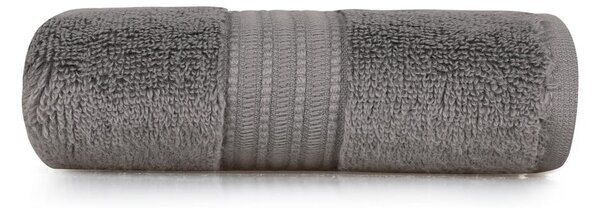 Asciugamano in cotone grigio scuro 50x30 cm Chicago - Foutastic