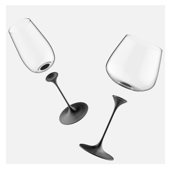 Trebonn SplitGlass Collezione Origini Stem Black 2 Steli Alluminio con Magnete per Bicchieri Origini