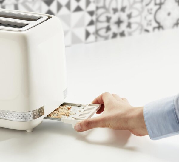 Moulinex Tostapane con pinze 2 fette Funzione arresto scongelamento riscaldamento 850 W colore Avorio - LT300AK
