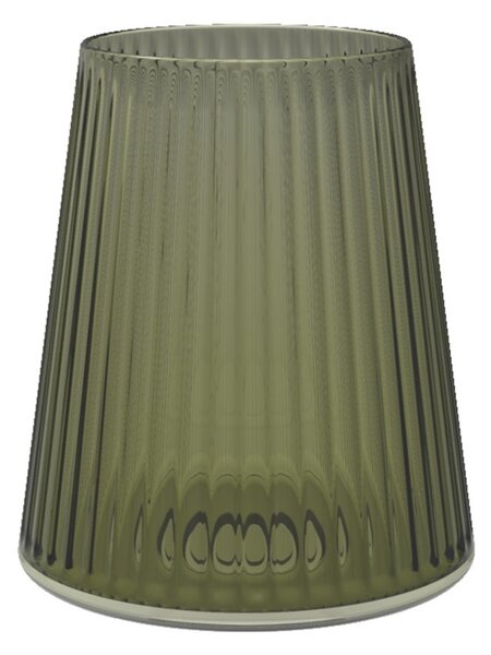 Trebonn SplitGlass Easy Peridot Green Bicchiere Vetro Sintetico Infrangibile Finitura Cannettata