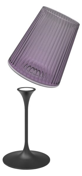 Trebonn SplitGlass Easy Lilac Bicchiere Vetro Sintetico Infrangibile Finitura Cannettata