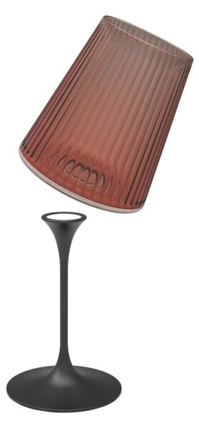 Trebonn SplitGlass Easy Flamingo Red Bicchiere Vetro Sintetico Infrangibile Finitura Cannettata