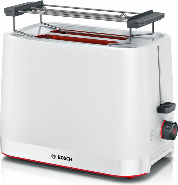 Bosch Tostapane 4 Fette Potenza 950W con Funzione Scongelamento e Tasto Stop colore Bianco - TAT3M121