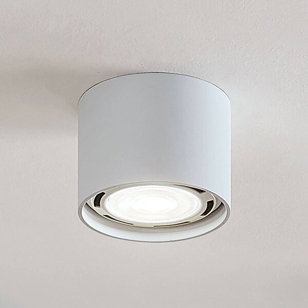 Faretto da soffitto Arcchio Mabel, Ø 12 cm, bianco, metallo, GU10 Mabel Arcchio, dimmerabile, Bianco / Opale, Cucina, Alluminio, Moderno, Faretto