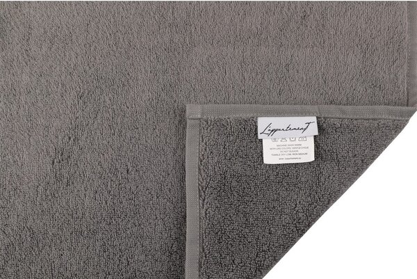 Asciugamano in cotone grigio scuro 50x30 cm Chicago - Foutastic