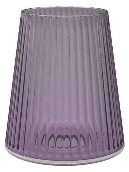 Trebonn SplitGlass Easy Lilac Bicchiere Vetro Sintetico Infrangibile Finitura Cannettata