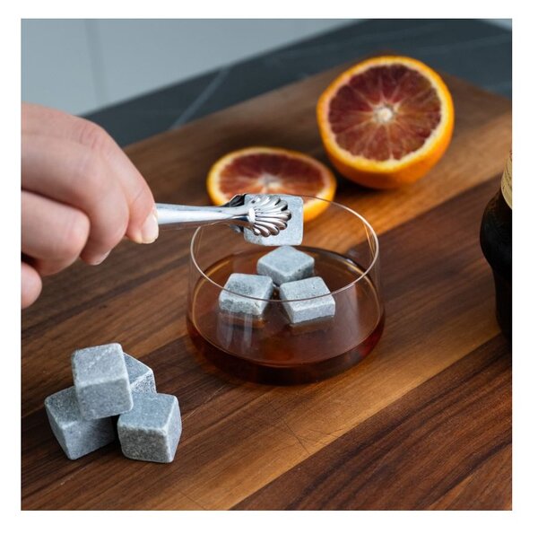 Trebonn SplitGlass Whisky Stones Set di 9 Cubetti di Ghiaccio in Marmo