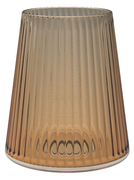 Trebonn SplitGlass Easy Amber Bicchiere Vetro Sintetico Infrangibile Finitura Cannettata