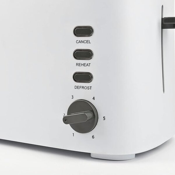 G3 Ferrari Tostapane con Pinze 2 Fette Potenza 1630 Watt con 6 Livelli di Cottura colore Bianco - G10142 Essential Toast