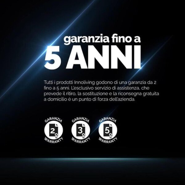 INNOLIVING Tostapane con pinze 2 Fette Potenza 750 Watt 6 Livelli di doratura colore Bianco - INN-742
