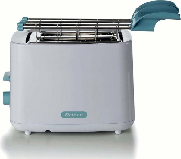 Ariete Tostapane con Pinze 2 Fette Potenza 760 Watt 7 Livelli di Doratura colore Bianco - 00C015704AR0