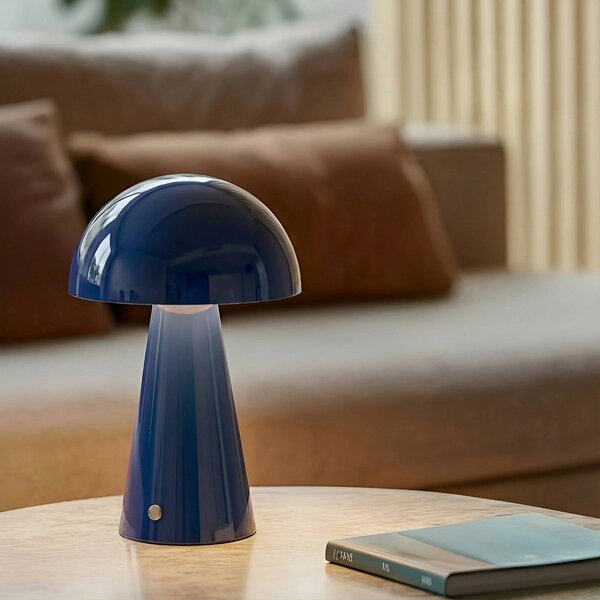 Lampada da tavolo a LED Nevijo Lindby, dimmerabile, Blu, Soggiorno / Sala da pranzo, Metallo, Moderno, Lampada da tavolo LED