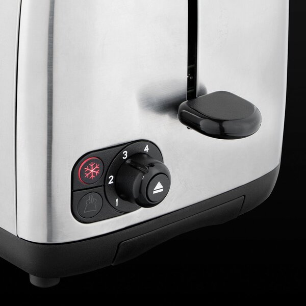 Russell Hobbs Tostapane elettrico 2 fette Potenza 850 Watt Funzione scongelamento Vano raccoglibriciole colore Acciaio - 24080-56 Adventure