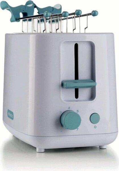 Ariete Tostapane con Pinze 2 Fette Potenza 760 Watt 7 Livelli di Doratura colore Bianco - 00C015704AR0