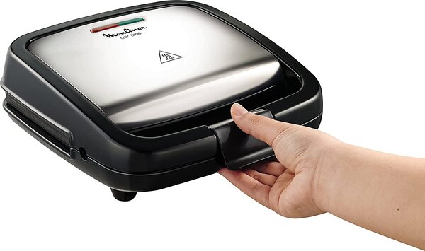 Moulinex Tostapane Piastra per Toast Antiaderente Potenza 700 Watt colore Nero - SZ192D Croc Time