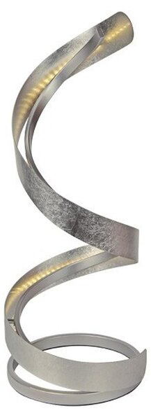 Lampada Da Tavolo a LED PHOENIX F in Alluminio e Policarbonato 23x23xh 60 cm- 12 W- 1060 Lumen finitura Colore silver