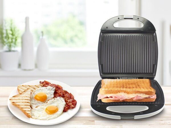 Beper Tostapane Piastra per Toast Antiaderente Potenza 1300 Watt colore Bianco - 90.620
