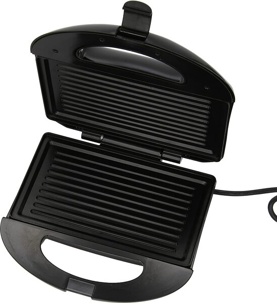 Ariete Tostapane Piastra per Toast Antiaderente Potenza 750 Watt colore Nero - Toast & Grill Easy - 1980
