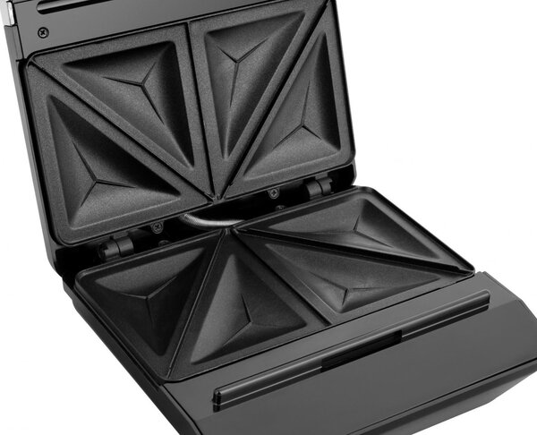 Russell Hobbs Tostapane Piastra per Toast Antiaderente Potenza 750 Watt colore Nero e Acciaio Inox - 26800-56 Easy Clean