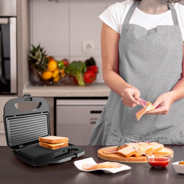 Black & Decker Tostapane Piastra per Toast Antiaderente Potenza 750W colore Nero/Bronzo - BXSA752E