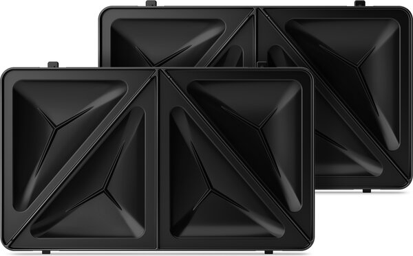 Philips Tostapane Piastra per Toast e Waffle Antiaderente Potenza 750 Watt colore Nero / Argento - HD2350/80