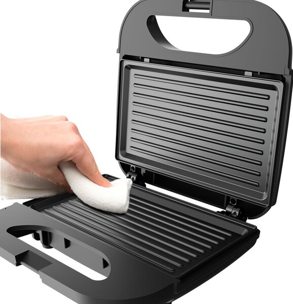Black & Decker Tostapane Piastra per Toast Antiaderente Potenza 750W colore Nero/Bronzo - BXSA752E