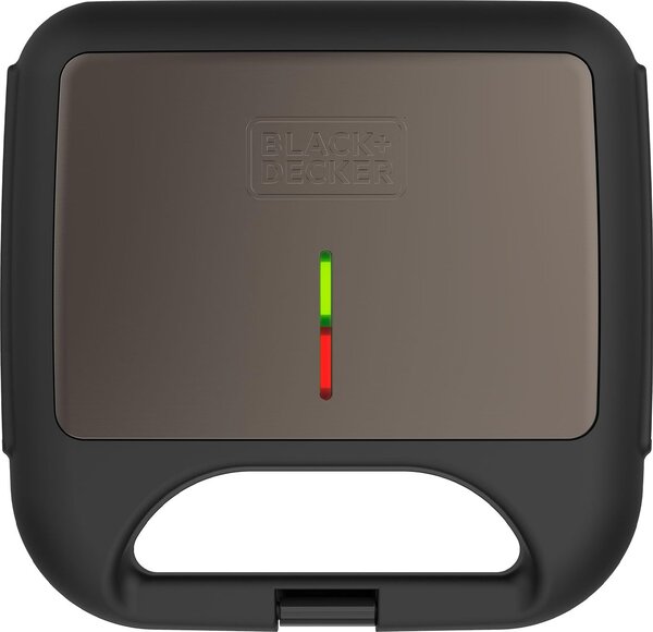 Black & Decker Tostapane Piastra per Toast Antiaderente Potenza 750W colore Nero/Bronzo - BXSA752E