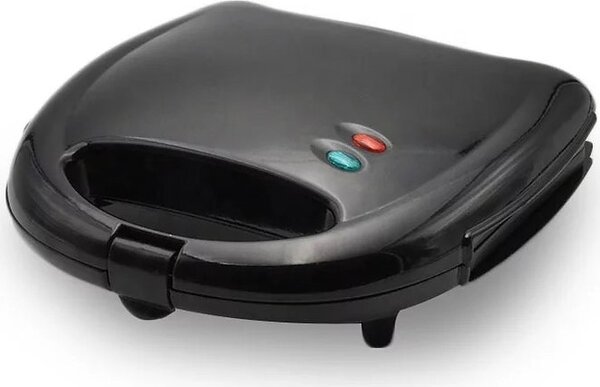Telefunken Tostapane Piastra per Toast Antiaderente Potenza 800 Watt Intercambiabile 3 in 1 colore Nero - KSW3302T