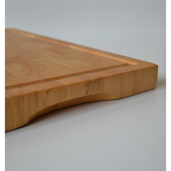 Tagliere Rettangolare per arrosto in legno di ontano 40x26xh2,8 cm colore legno naturale non utilizzabile in lavastoviglie