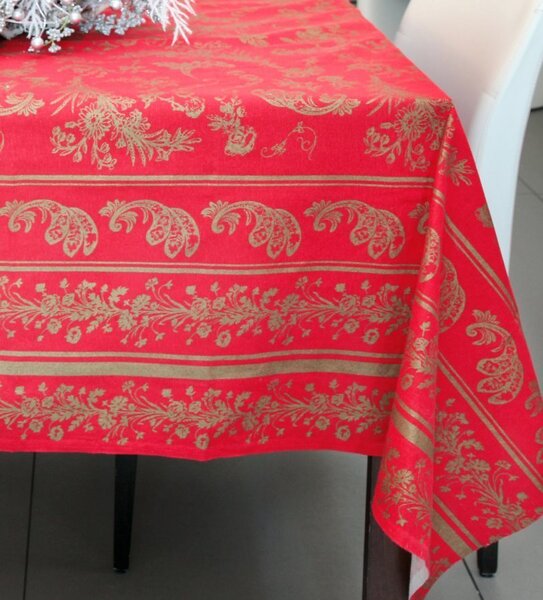 Elite Tovaglia Natalizia 100% Cotone per Tavolo rettangolare 140x180 cm con Fantasia stampata - 281513 Novella