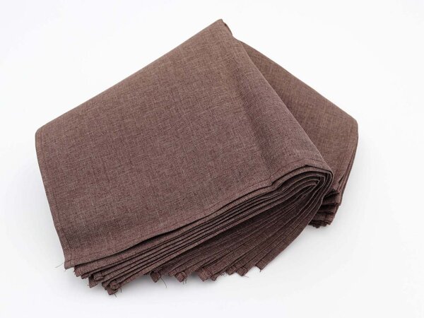 Blanco Raya Tovaglia Rettangolare 12 Posti decorato con merletto artigianale colore Marrone - RXH0061-C
