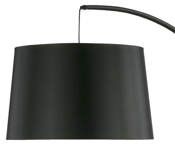 Lampada, Piantana da Terra In stile glam in metallo Nero FABIAN dimensioni 40,5x 1xh120 cm -peso 7,00 kg Paralume: tessuto