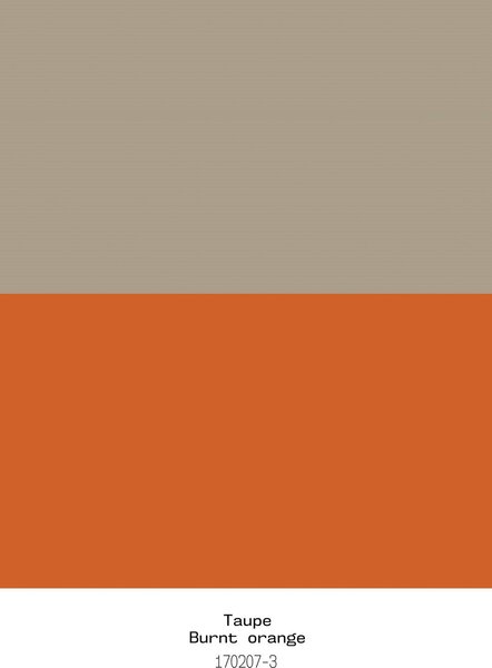 Blanco Raya Trapunta Invernale Singola 180x260 cm in Microfibra e Fibra Anallergica Double Face Tinta unita colore Taupe / Burnt Orange - 170207