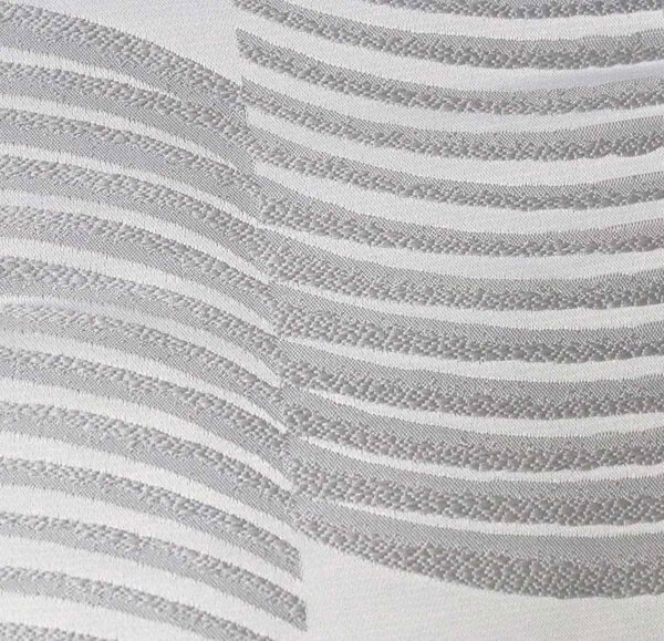Elite Trapunta Invernale Matrimoniale 260x265 cm in Raso fantasia Jacquard Onde colore Grigio - Noemi