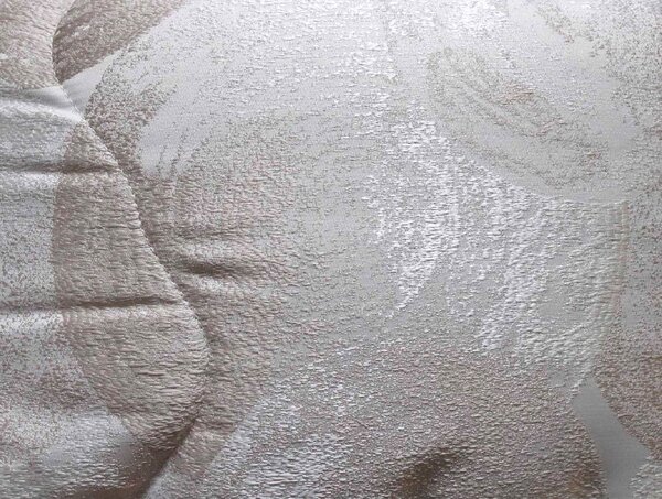 Elite Trapunta Invernale Matrimoniale 260x265 cm in Raso fantasia Jacquard Cerchi colore Beige - Noemi