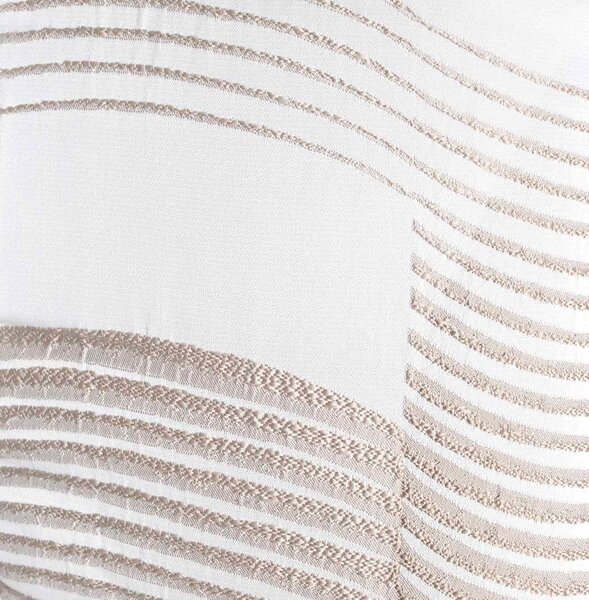 Elite Trapunta Invernale Matrimoniale 260x265 cm in Raso fantasia Jacquard Onde colore Beige - Noemi