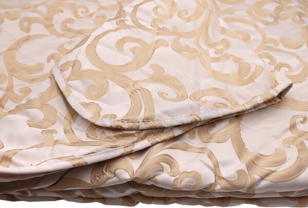 Blanco Raya Trapunta Matrimoniale mezza stagione lavorazione jacquard a contrasto colore Beige