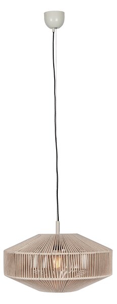 Lampada a sospensione Japandi corda marrone 46 cm - Svea