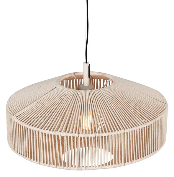 Lampada a sospensione Japandi corda marrone 46 cm - Svea