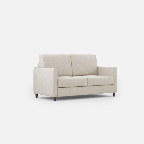 Divano Karay 2 posti due sedute da 60cm misure esterne 138x85x h 85cm rivestimento completamente sfoderabile colore latte