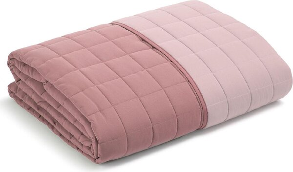 Caleffi Trapunta Singola Primaverile Tinta Unita con Imbottitura Slim in Fibra Anallergica colore Rosa - Modern
