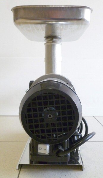 Tre Spade Tritacarne Elettrico Macina carne in Ghisa e Acciaio Potenza 480 Watt N. 12 Hp 0,65 - TC-12 EL/160 Elegant - 19000/VE