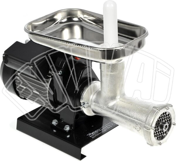REBER Tritacarne Elettrico Macina carne in Ghisa e Acciaio Capacit 70-120 kg/h Potenza 600 Watt N. 22 Hp 0,80 - 9500 N