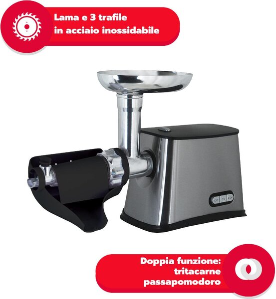Ardes Tritacarne Elettrico Passapomodoro Potenza 900 Watt - AR7460