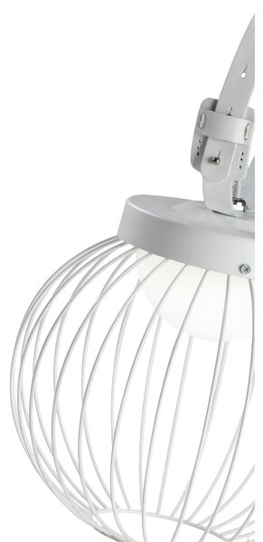 Sospensione in alluminio e metallo CAGE SOSPENSIONE 20W LED 4000K Dimensioni 25,3xh 23,6 cm Diffusore in termoplastico opalino colore NERO