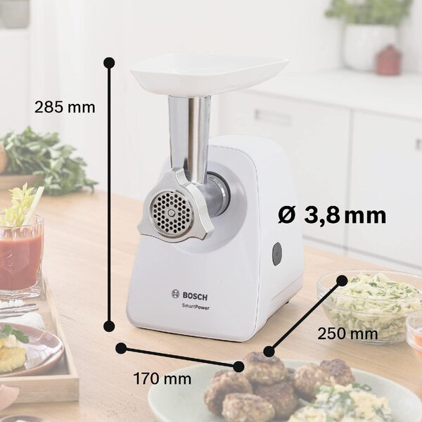Bosch Tritacarne Elettrico Potenza 350 Watt colore Bianco - MFW2500W
