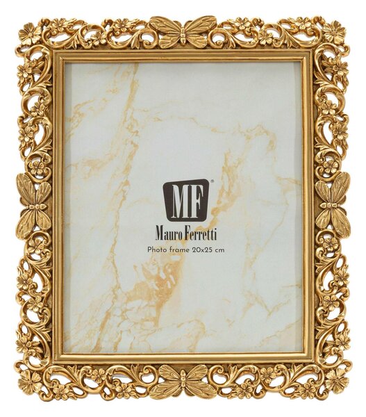 Cornice Portafoto da appoggio con cornice POLYRESIN Verticale Dimensioni 27,8x1,6xh 32.5 cm PER FOTO 20x25 cm Oro in scatola regalo