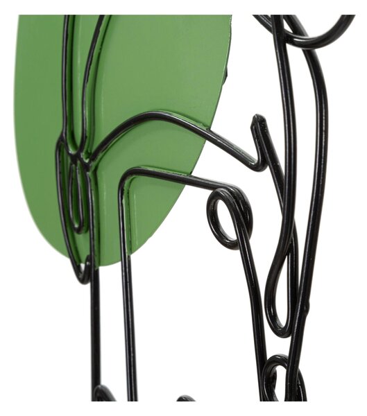 Pannello decorativo 3D da parete in metallo COLOR EYES -A 40x1,3x h 80 cm peso 1,0 kg tratti delicati di figura di una ragazza con il suo cellulare
